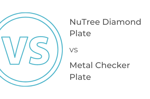 How Does Nutree Diamond Plate Compare to Metal Checker Plate as a Wall Protection?