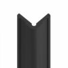 Heavy duty rubber corner guard for wall corners.